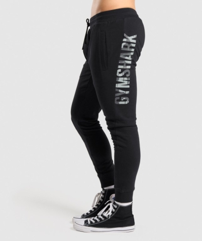 Black / Camo Gymshark Bold Men's Joggers | US-95PDJON