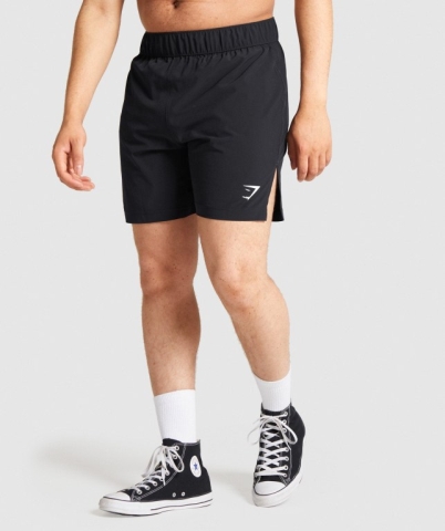 Black Gymshark Combat Striking Men's Shorts | US-94WDMUT