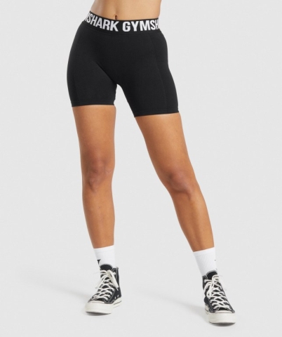 Black Gymshark Flex Women's Shorts | US-47JHVWL