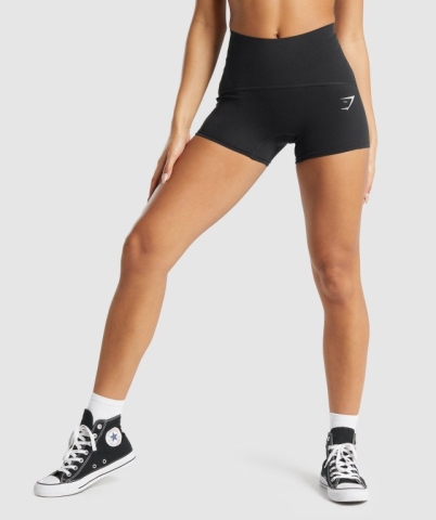 Black Gymshark GS Power Support Women's Shorts | US-61HOTBK