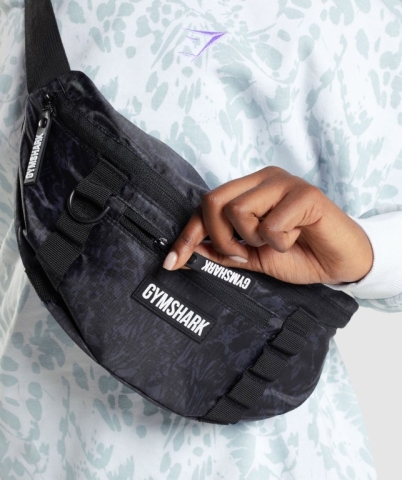 Black Gymshark Manimal Sling Women's Bags & Backpacks | US-54PTUMN