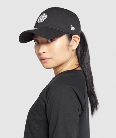 Black Gymshark New Era Legacy 9Forty Men's Headwear | US-58TMYDH