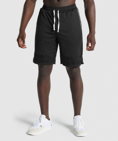 Black Gymshark Recess Basketball Men's Shorts | US-27QZIJM