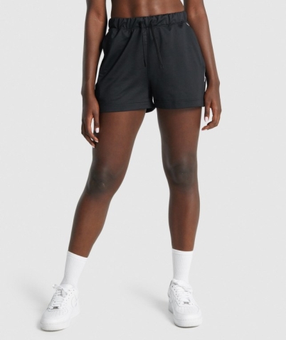 Black Gymshark Recess Women's Shorts | US-52OHUTJ