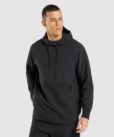 Black Gymshark Retake Men's Hoodies | US-54KZOCU