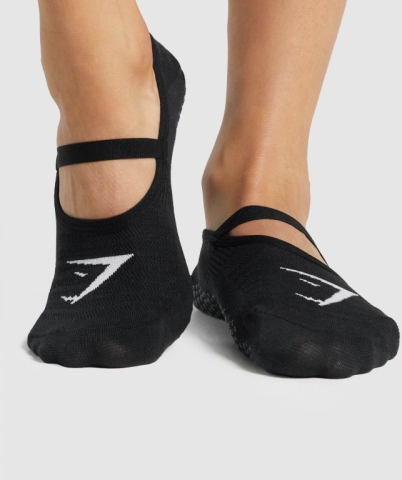 Black Gymshark Studio Men's Socks | US-73KHMLG