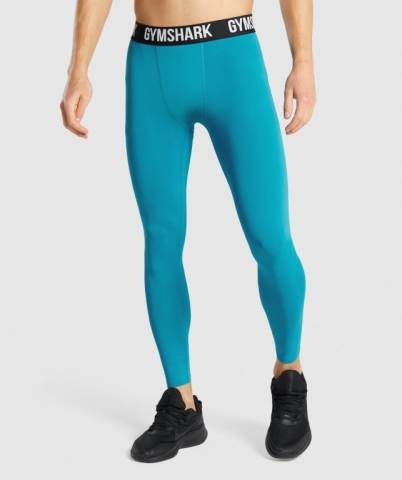 Blue Gymshark Element Baselayer Men's Joggers | US-42HNIOZ