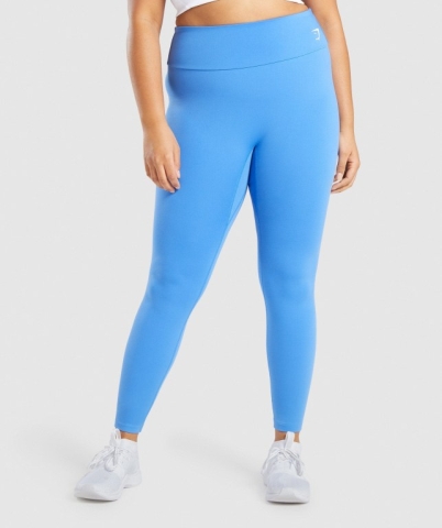 Blue Gymshark Training High Waisted Women's Leggings | US-27UVOGX