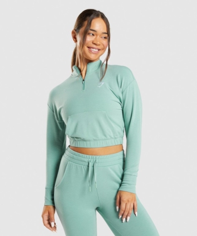 Blue Gymshark Training Pippa Women's Hoodies | US-59SWAZN