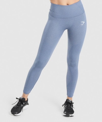 Blue Gymshark Vital Rise Seamless High Waisted Women's Leggings | US-28JSGDU