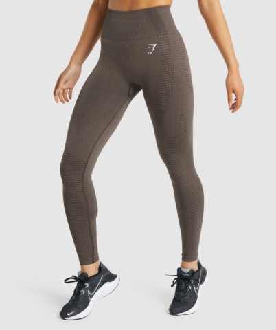 Brown Gymshark Vital Seamless 2.0 High Waisted Women's Leggings | US-95ZVQUM