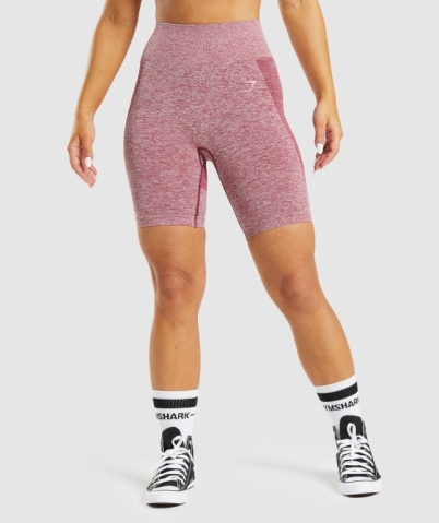 Burgundy Gymshark Flex Cycling Women's Shorts | US-94VXPGM