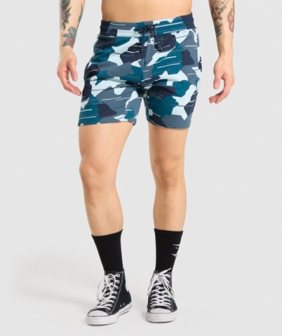 Camo Gymshark Bold Men's Shorts | US-57SQGEL