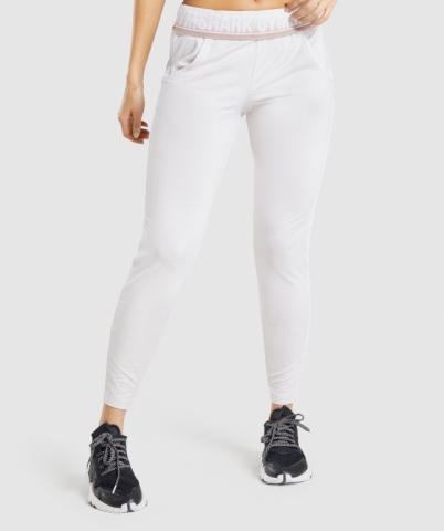 Cream Gymshark Recess Women's Joggers | US-54FVNGC