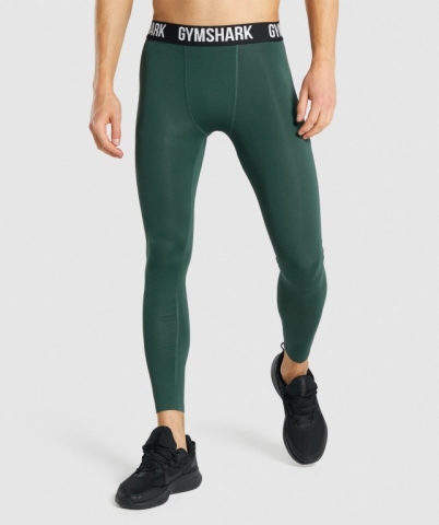 Dark Green Gymshark Element Baselayer Men's Joggers | US-57TXNAK