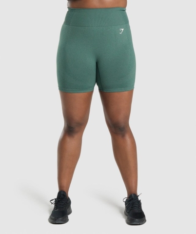 Dark Green Gymshark Vital Seamless 2.0 Women's Shorts | US-93XUSRE