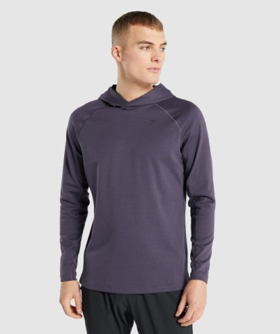 Dark Purple Gymshark Studio Men's Hoodies | US-93YDEVL