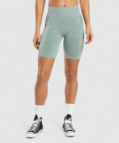 Green Gymshark Flex Cycling Women's Shorts | US-09EDHQA