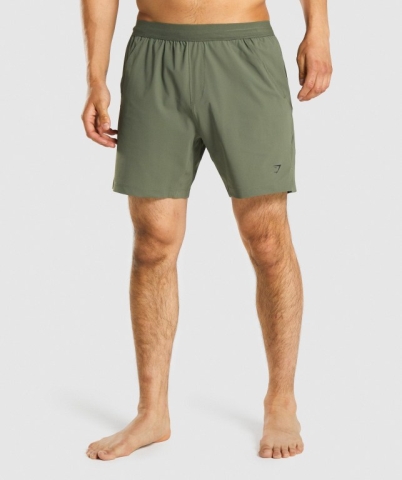 Green Gymshark Studio Men's Shorts | US-61DUCYL