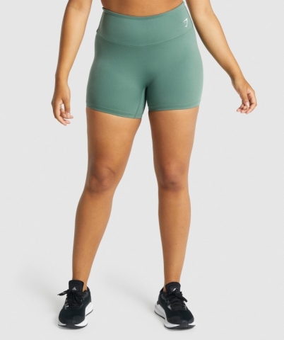 Green Gymshark Training Women's Shorts | US-73VMFEY