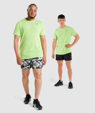 Green Gymshark Vital Men's T Shirts | US-94JVDAZ