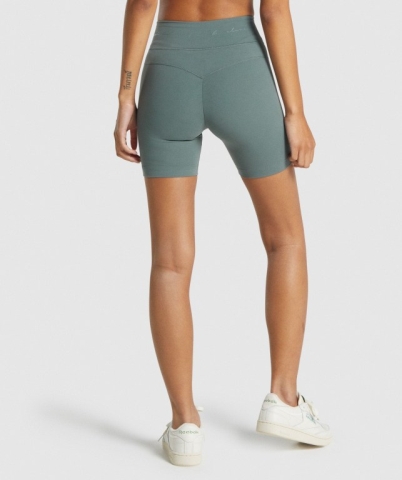 Green Gymshark Whitney Mesh Women's Shorts | US-47MKBDV