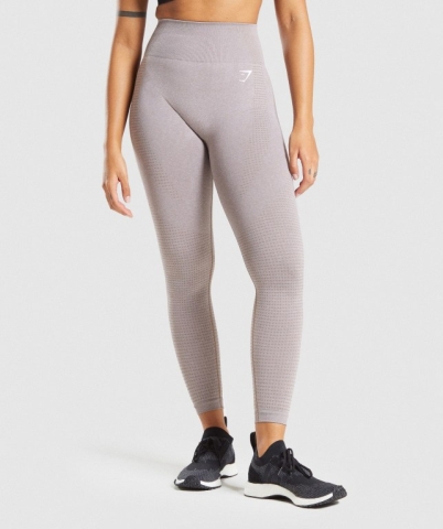 Grey Brown Gymshark Vital Seamless 2.0 High Waisted Women's Leggings | US-72VGEFD