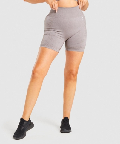 Grey Brown Gymshark Vital Seamless 2.0 Women's Shorts | US-08YHMFA