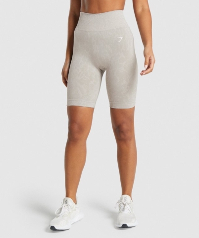 Grey Gymshark Adapt Animal Seamless Cycling Women's Shorts | US-61PZBCA