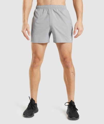 Grey Gymshark Arrival 5" Men's Shorts | US-94GYEAW