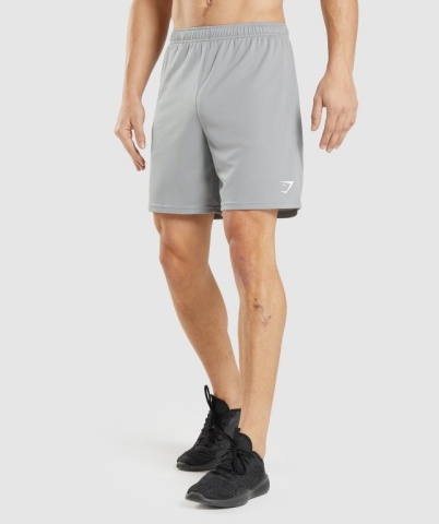 Grey Gymshark Arrival Knitted Men's Shorts | US-05YZXSP