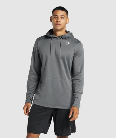 Grey Gymshark Arrival Men's Hoodies | US-54AFHCV