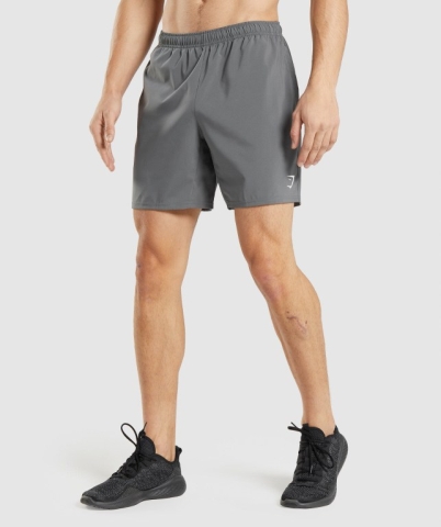 Grey Gymshark Arrival Men's Shorts | US-96MGLCV