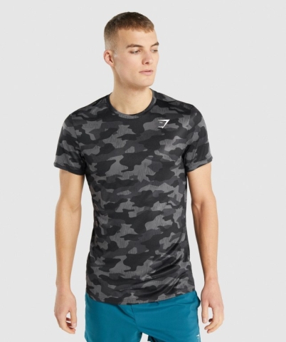 Grey Gymshark Arrival Men's T Shirts | US-83WBCIO