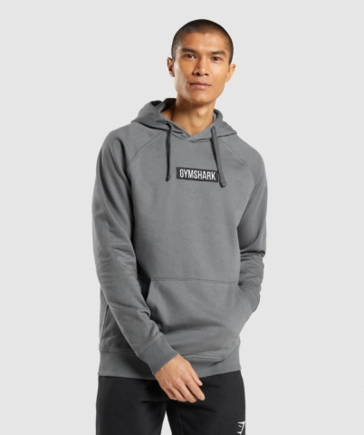 Grey Gymshark Central Men's Hoodies | US-13OMDGV