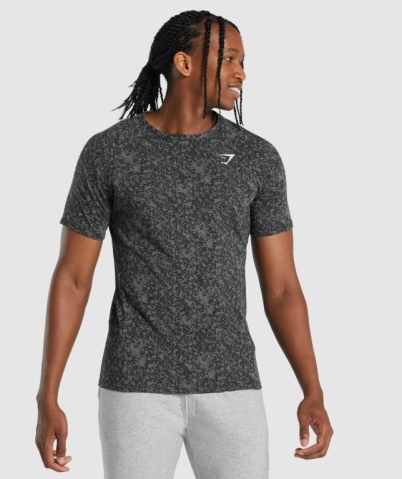 Grey Gymshark Critical 2.0 Men's T Shirts | US-19YVQCN