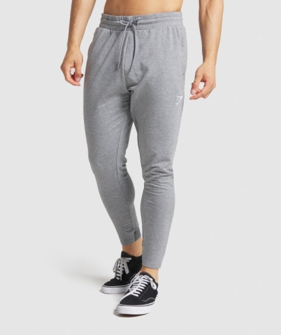 Grey Gymshark Critical Zip Men's Joggers | US-91EXCRL