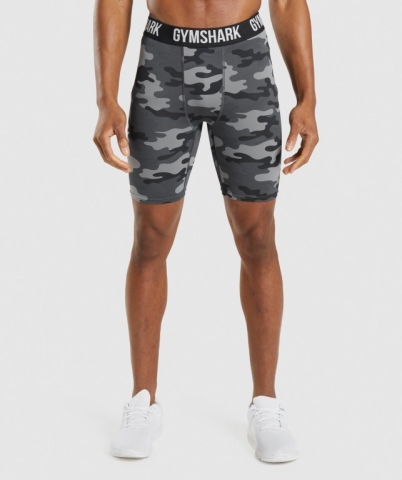 Grey Gymshark Element Baselayer Men's Shorts | US-16YTPRI