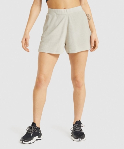 Grey Gymshark Pause Loose Women's Shorts | US-08BJDNZ