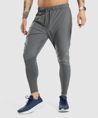 Grey Gymshark Speed Men's Joggers | US-36GSXNF