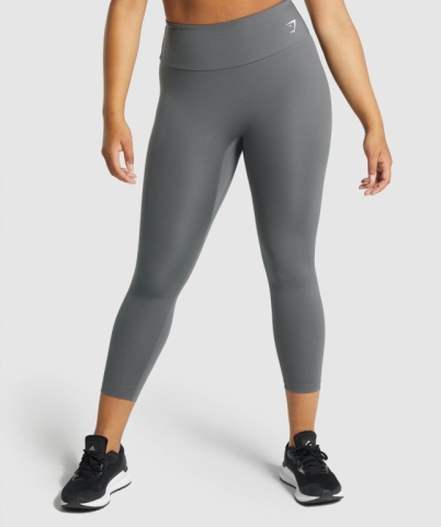 Grey Gymshark Training 7/8 High Waisted Women's Leggings | US-45OTPSJ