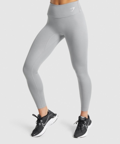 Grey Gymshark Training High Waisted Women's Leggings | US-06UKJGX