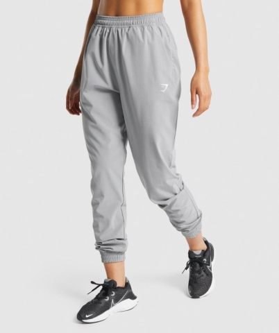 Grey Gymshark Training Woven Women's Joggers | US-14FSDZV