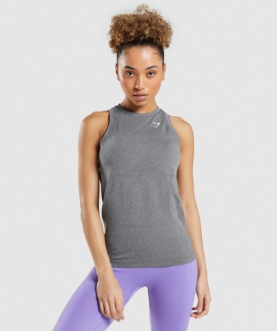 Grey Gymshark Vital Seamless 2.0 Light Women's Tank Tops | US-76IDBOR