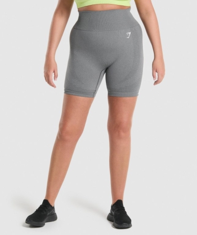 Grey Gymshark Vital Seamless 2.0 Women's Shorts | US-23NSQDG