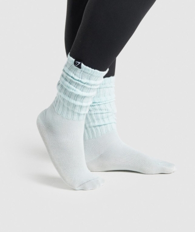 Light Green Gymshark Comfy Rest Day Women's Socks | US-60SONFM