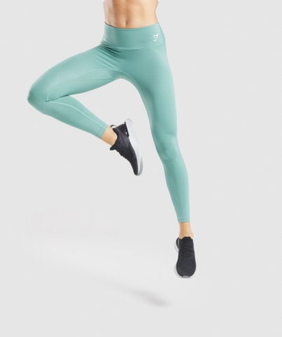 Light Green Gymshark Training High Waisted Women's Leggings | US-70XLEVD