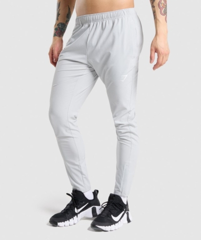 Light Grey Gymshark Arrival Woven Men's Joggers | US-29MYHLT