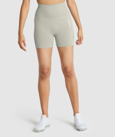 Light Grey Gymshark Energy Seamless Women's Shorts | US-13SNERC