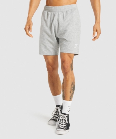 Light Grey Gymshark Essential 7” Men's Shorts | US-84FEKIZ